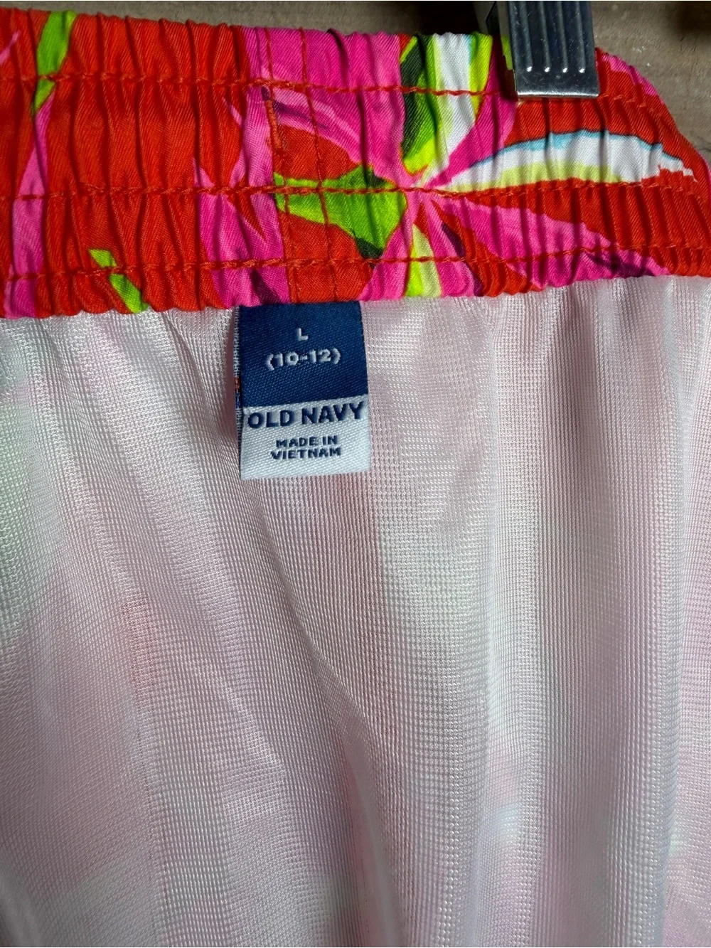 Old Navy boys  Swim Shorts - Vibrant Tropical Print . Size 10